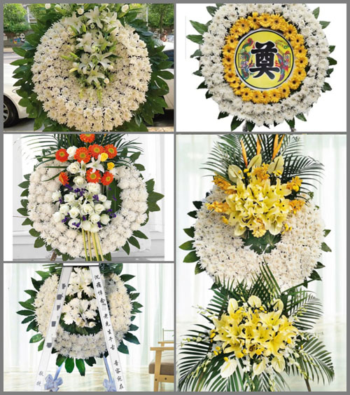 湖北襄阳市老河口市李楼镇王湖村花圈速递